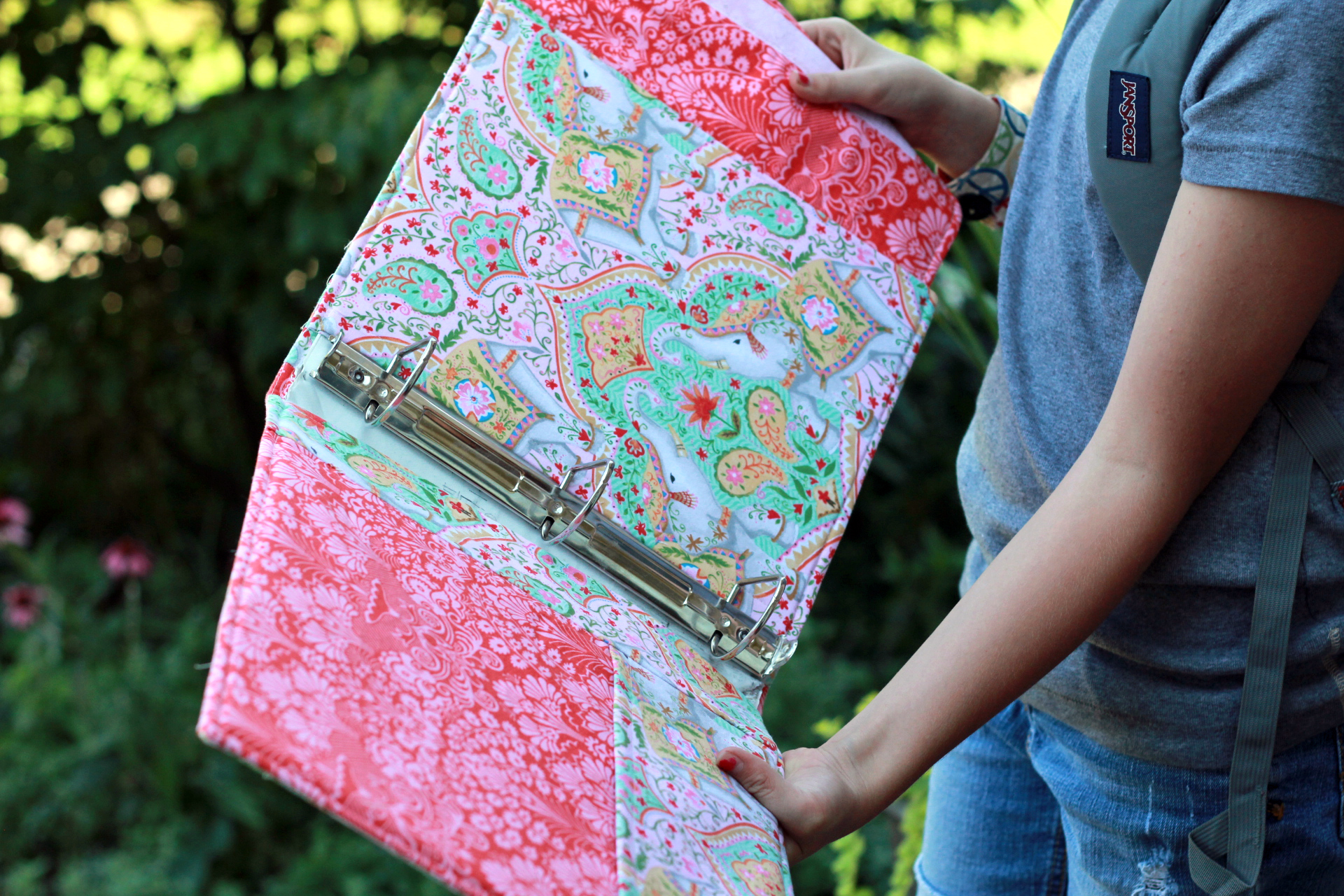 diy fabric binder cover