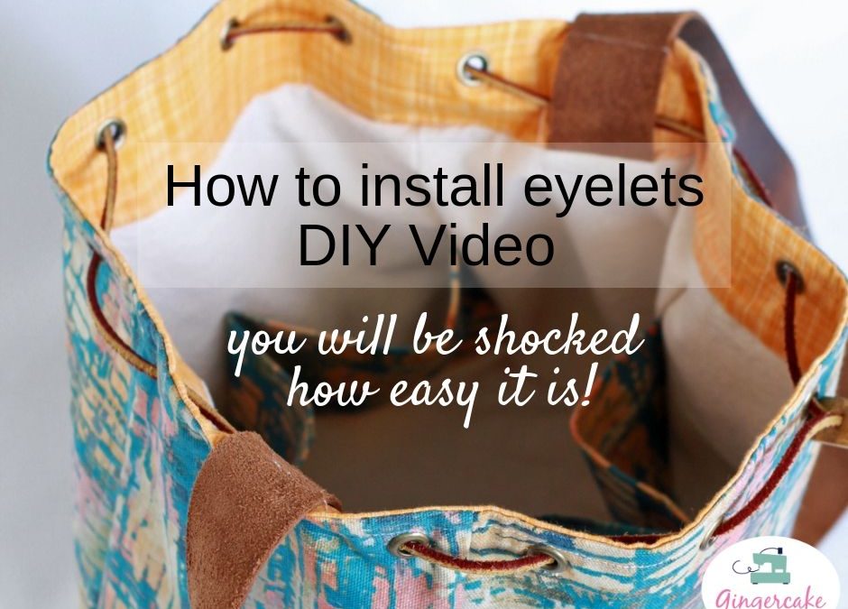 How to easily install eyelets