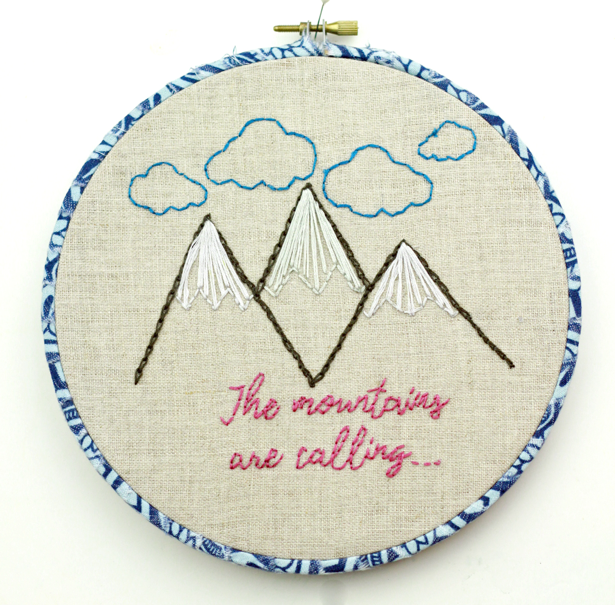 The Mountains are Calling Embroidery!
