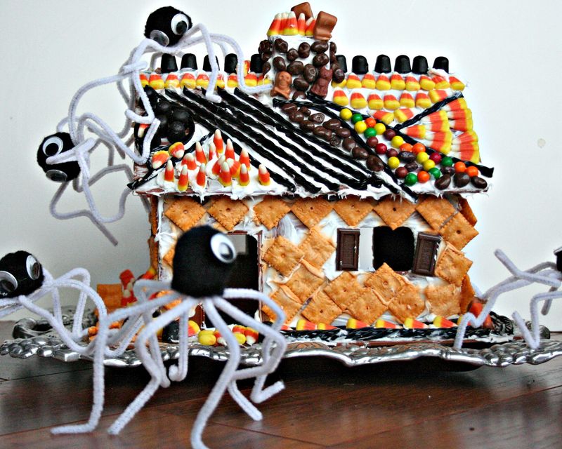 Halloween candy cottage