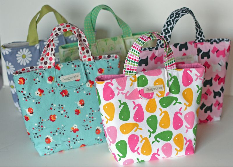 All five lunch bags