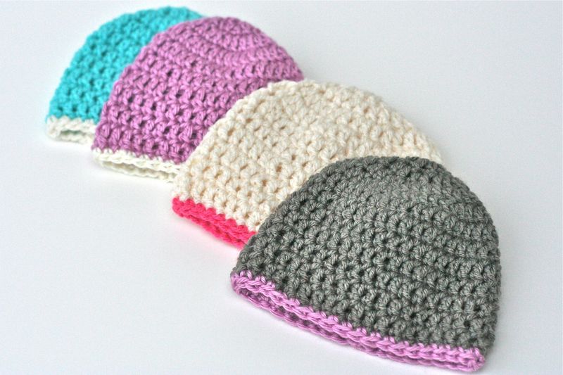 LBGStudio Crocheted Baby Hats 