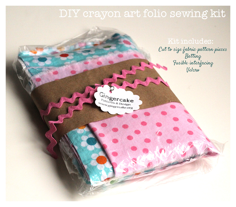 DIY Crayon Art Folio Sewing KIT:  Sew Mama Sew Giveaway DAY!