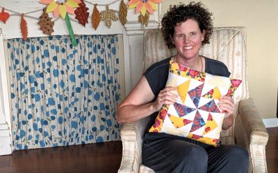 Simple Flying Geese Quilted Pillow Tutorial