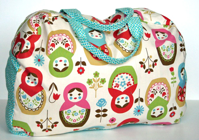 kids duffel bag handmade sewing pattern