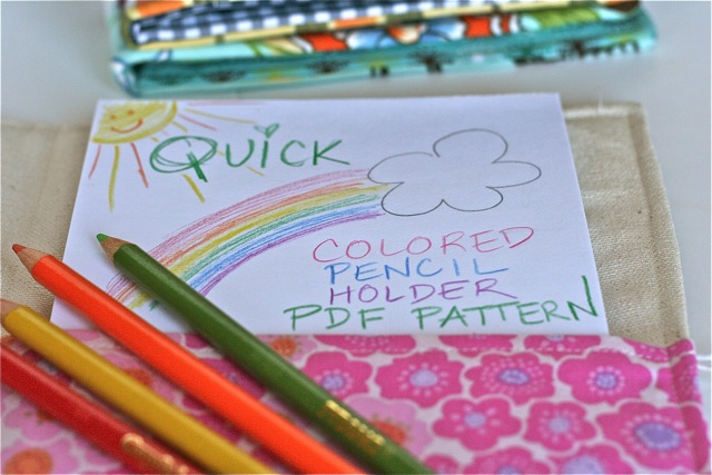 quick colored pencil organizer sewing pattern