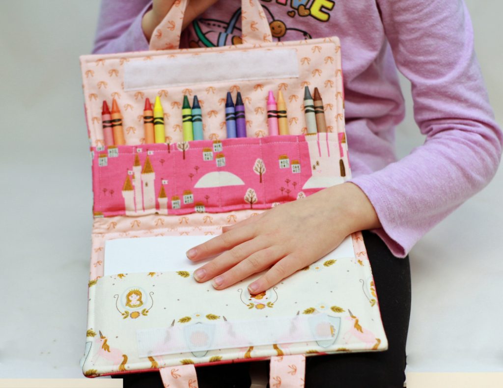 Princess Crayon holder folio sewing pattern