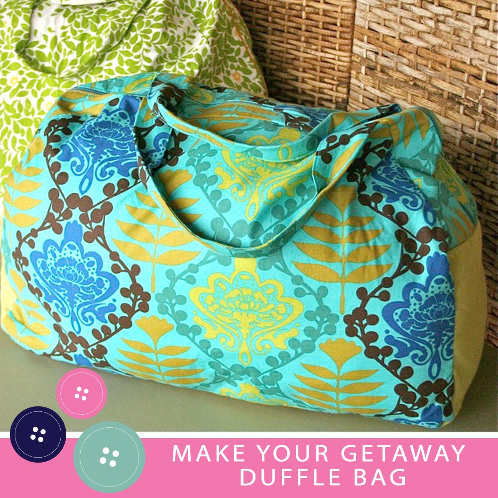 Gingercake Make Your Getaway Duffle Bag Sewing Pattern